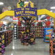 in-store display of Halloween candy